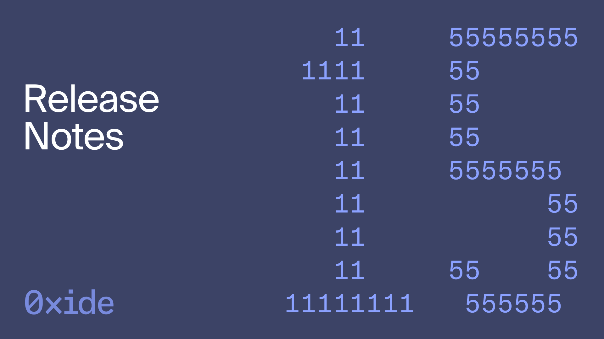 v15 / System / Release Notes / Oxide